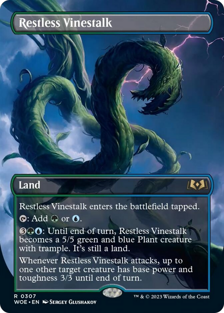 Restless Vinestalk (Borderless) [Wilds of Eldraine] - Evolution TCG