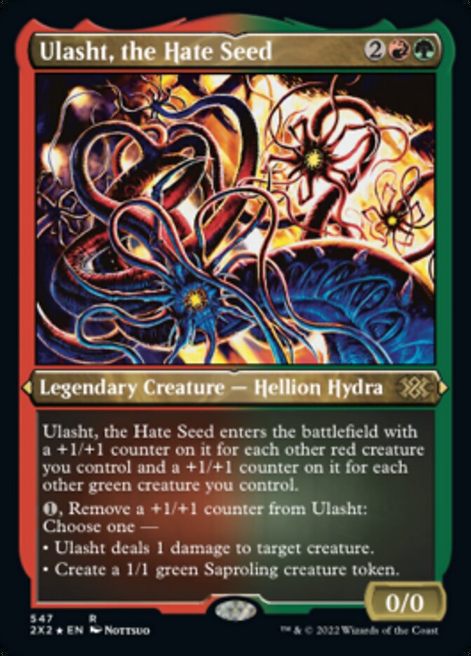 Ulasht, the Hate Seed (Foil Etched) [Double Masters 2022] - Evolution TCG