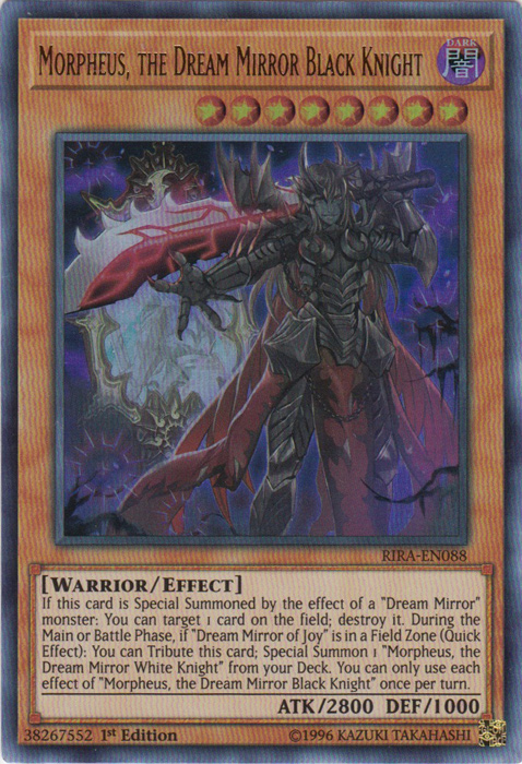Morpheus, the Dream Mirror Black Knight [RIRA-EN088] Ultra Rare - Evolution TCG