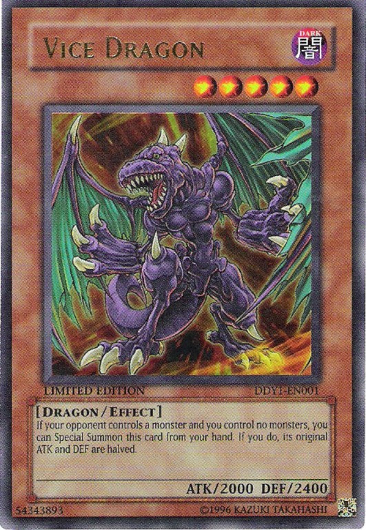 Vice Dragon (Promo) [DDY1-EN001] Ultra Rare - Evolution TCG