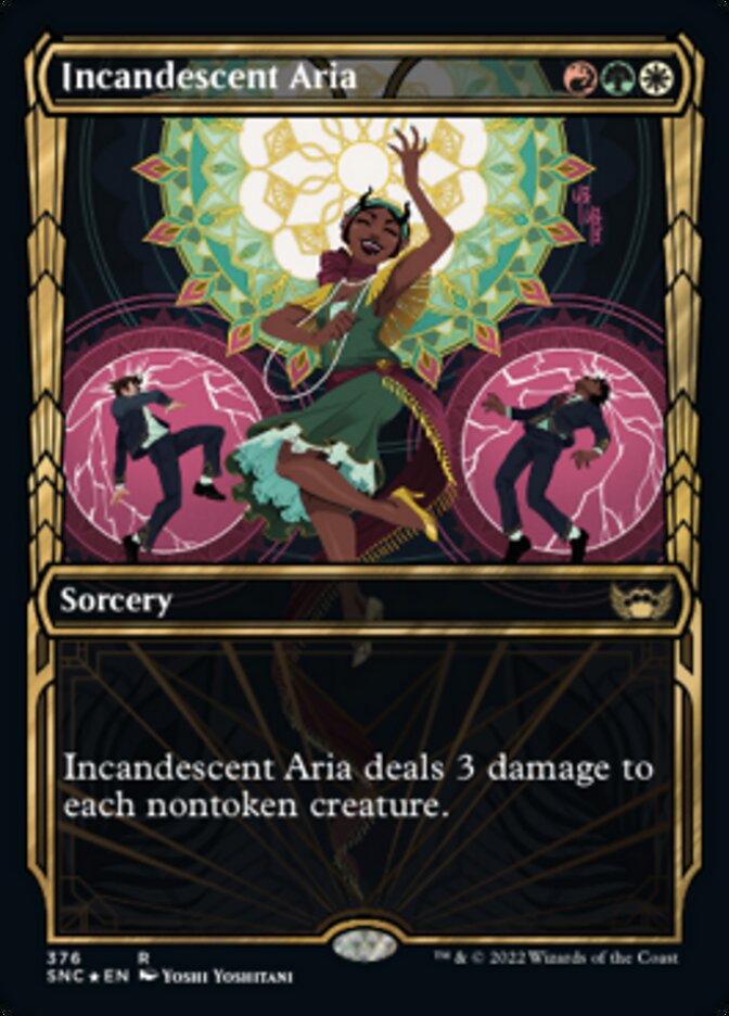 Incandescent Aria (Showcase Golden Age Gilded Foil) [Streets of New Capenna] - Evolution TCG