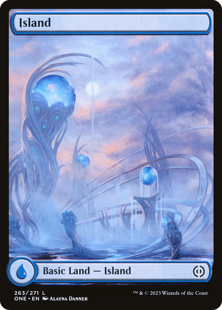 Island (263) (Full-Art) [Phyrexia: All Will Be One] - Evolution TCG