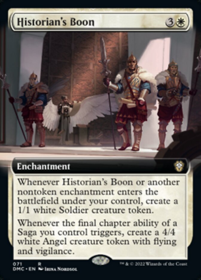 Historian's Boon (Extended Art) [Dominaria United Commander] - Evolution TCG