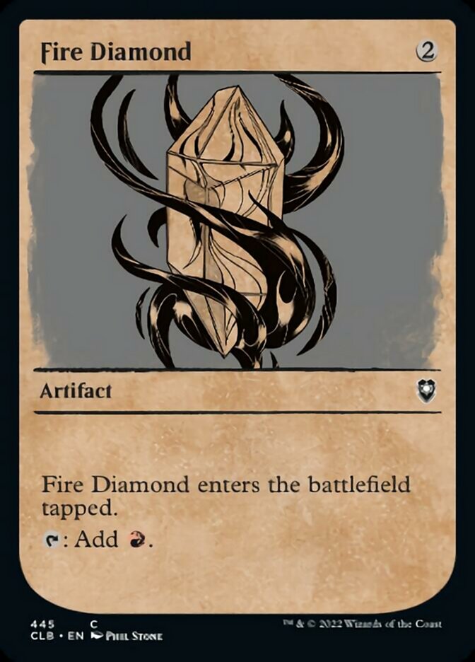 Fire Diamond (Showcase) [Commander Legends: Battle for Baldur's Gate] - Evolution TCG