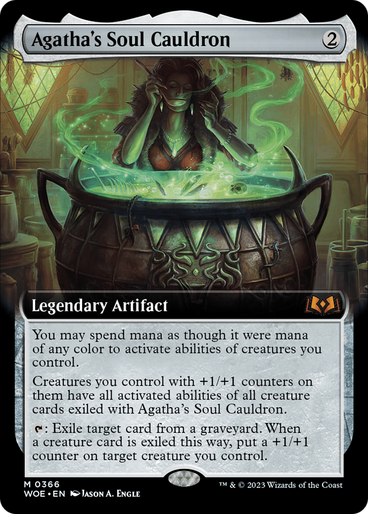 Agatha's Soul Cauldron (Extended Art) [Wilds of Eldraine] - Evolution TCG