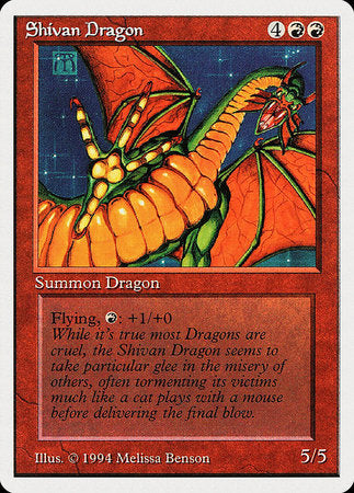 Shivan Dragon [Summer Magic / Edgar] - Evolution TCG