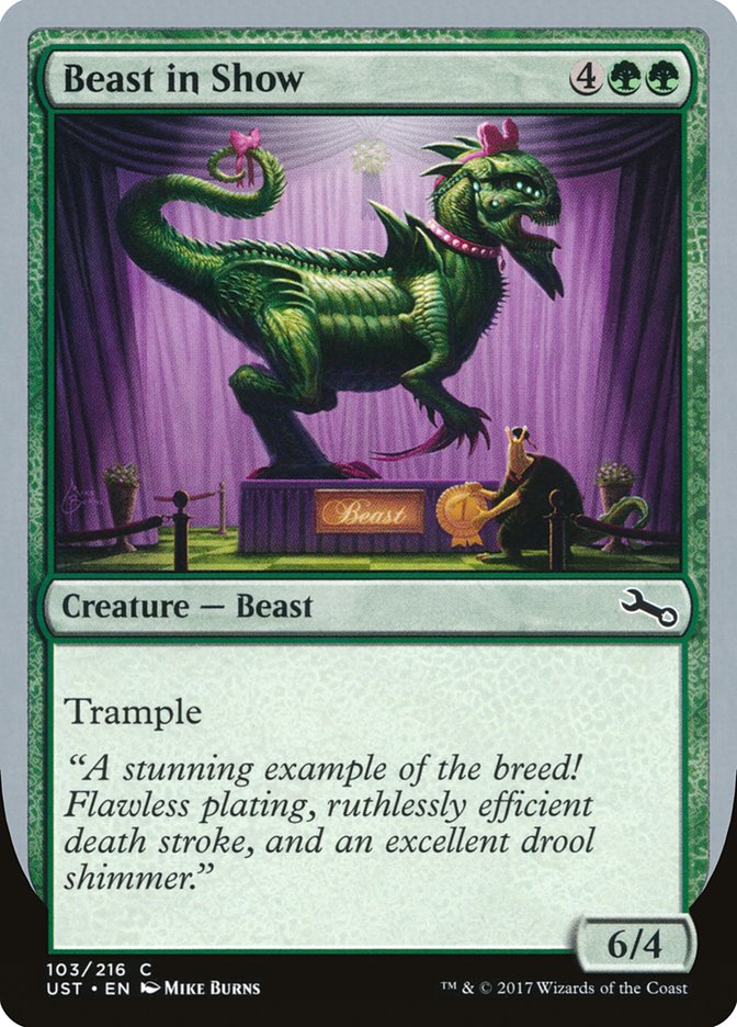 Beast in Show ("A stunning example...") [Unstable] - Evolution TCG