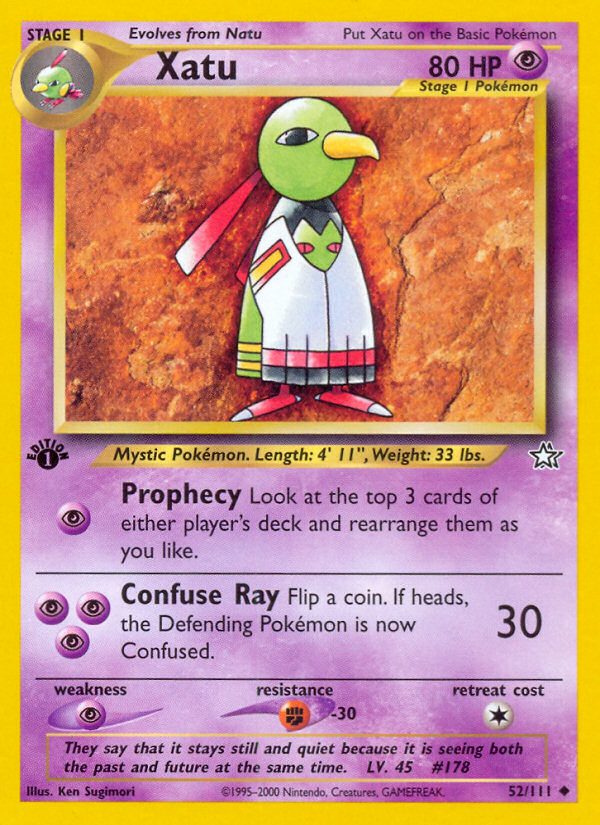 Xatu (52/111) [Neo Genesis 1st Edition] - Evolution TCG