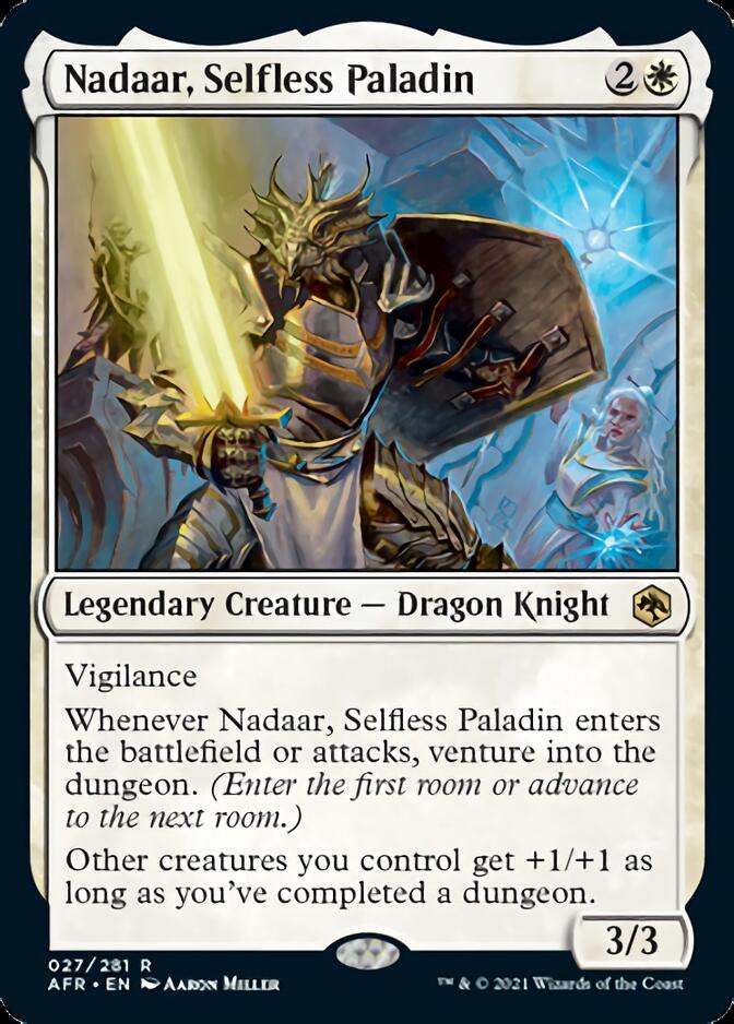 Nadaar, Selfless Paladin [Dungeons & Dragons: Adventures in the Forgotten Realms] - Evolution TCG