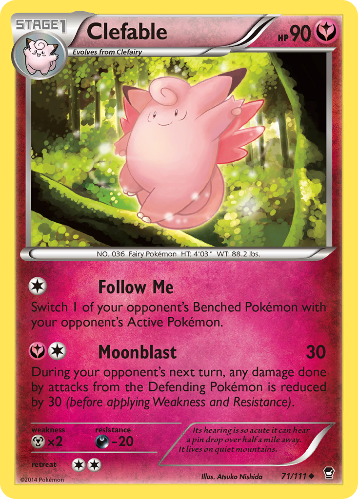 Clefable (71/111) [XY: Furious Fists] - Evolution TCG