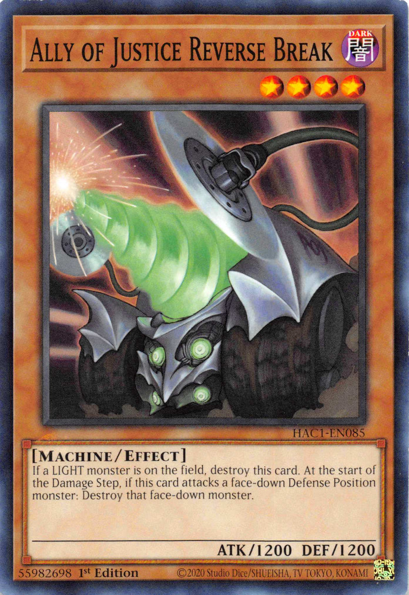Ally of Justice Reverse Break [HAC1-EN085] Common - Evolution TCG