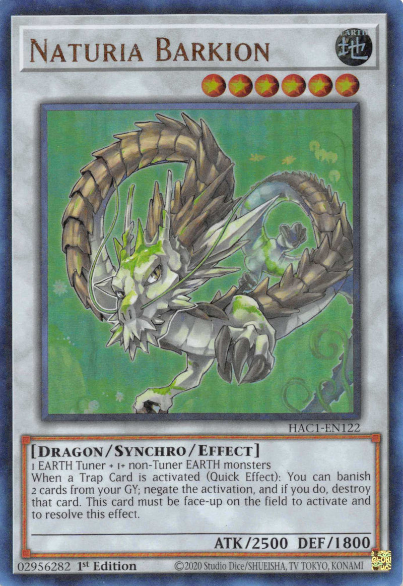 Naturia Barkion (Duel Terminal) [HAC1-EN122] Parallel Rare - Evolution TCG