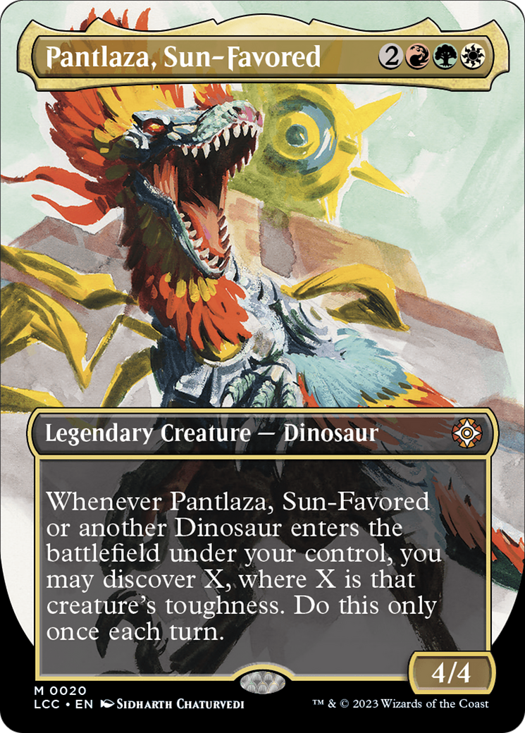 Pantlaza, Sun-Favored (Borderless) [The Lost Caverns of Ixalan Commander] - Evolution TCG