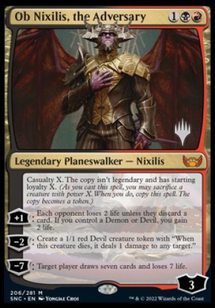 Ob Nixilis, the Adversary (Promo Pack) [Streets of New Capenna Promos] - Evolution TCG