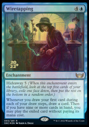 Wiretapping [Streets of New Capenna Prerelease Promos] - Evolution TCG