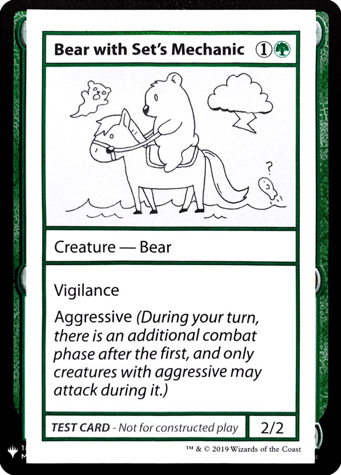 Bear with Set's Mechanic [Mystery Booster Playtest Cards] - Evolution TCG