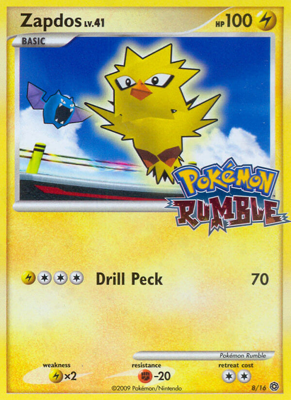 Zapdos (8/16) [Pokémon Rumble] - Evolution TCG