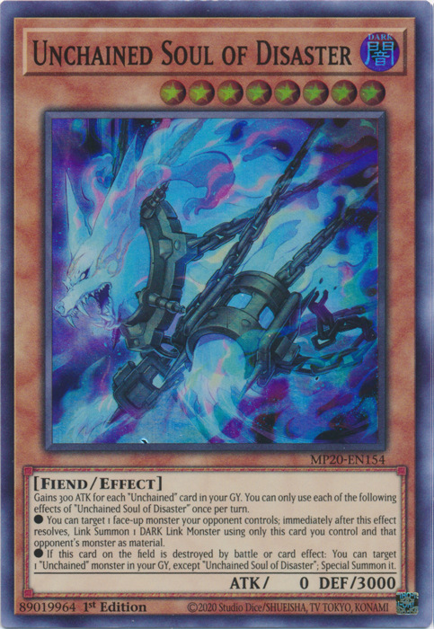 Unchained Soul of Disaster [MP20-EN154] Super Rare - Evolution TCG