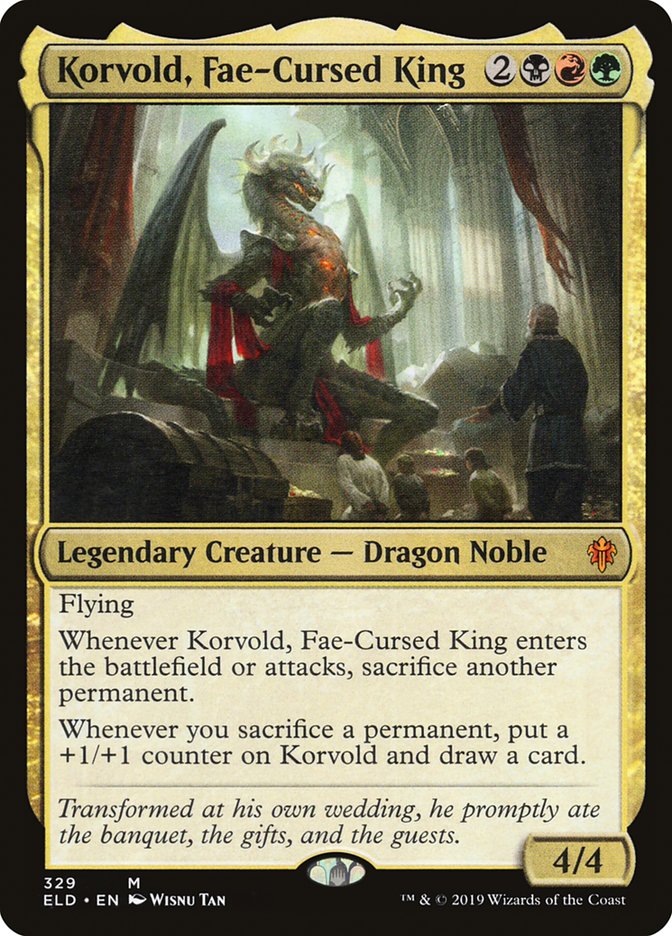Korvold, Fae-Cursed King [Throne of Eldraine] - Evolution TCG