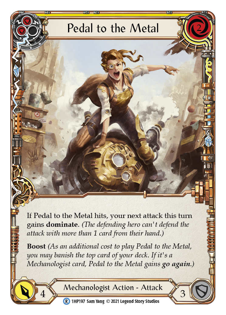 Pedal to the Metal (Yellow) [1HP197] (History Pack 1) - Evolution TCG