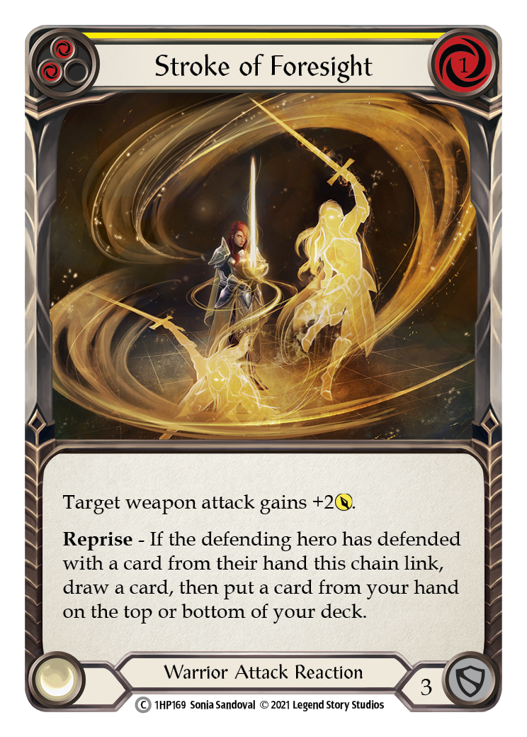 Stroke of Foresight (Yellow) [1HP169] (History Pack 1) - Evolution TCG