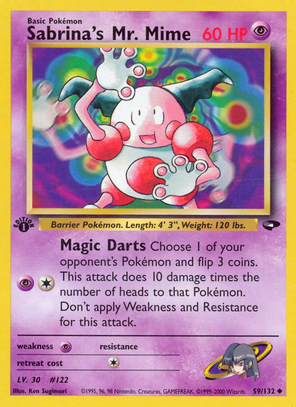 Sabrina's Mr. Mime (59/132) [Gym Challenge 1st Edition] - Evolution TCG