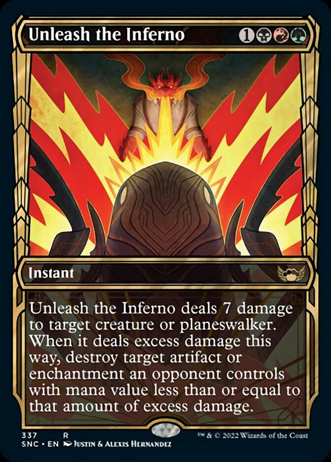 Unleash the Inferno (Showcase Golden Age) [Streets of New Capenna] - Evolution TCG