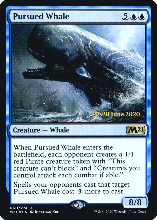 Pursued Whale  [Core Set 2021 Prerelease Promos] - Evolution TCG