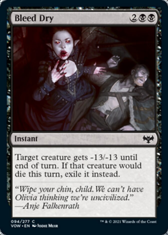 Bleed Dry [Innistrad: Crimson Vow] - Evolution TCG