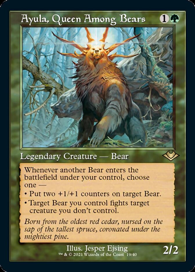 Ayula, Queen Among Bears (Retro Foil Etched) [Modern Horizons 2] - Evolution TCG