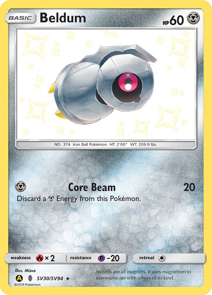 Beldum (SV30/SV94) [Sun & Moon: Hidden Fates - Shiny Vault] - Evolution TCG