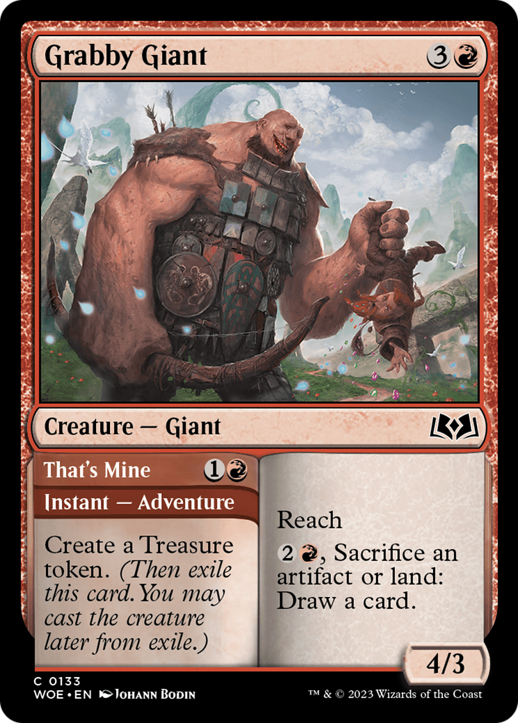 Grabby Giant // That's Mine [Wilds of Eldraine] - Evolution TCG