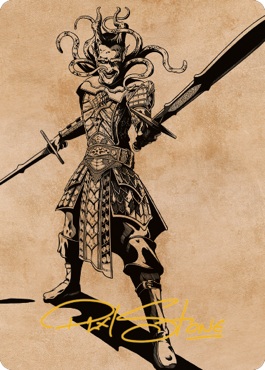 Zevlor, Elturel Exile Art Card (78) (Gold-Stamped Signature) [Commander Legends: Battle for Baldur's Gate Art Series] - Evolution TCG