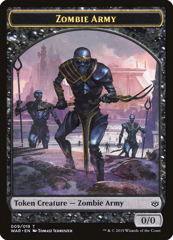 Zombie Army (009/019) [War of the Spark Tokens] - Evolution TCG