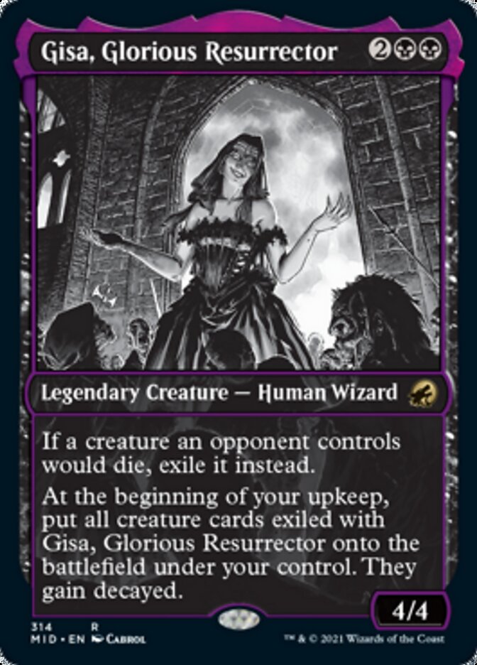 Gisa, Glorious Resurrector (Showcase Eternal Night) [Innistrad: Midnight Hunt] - Evolution TCG