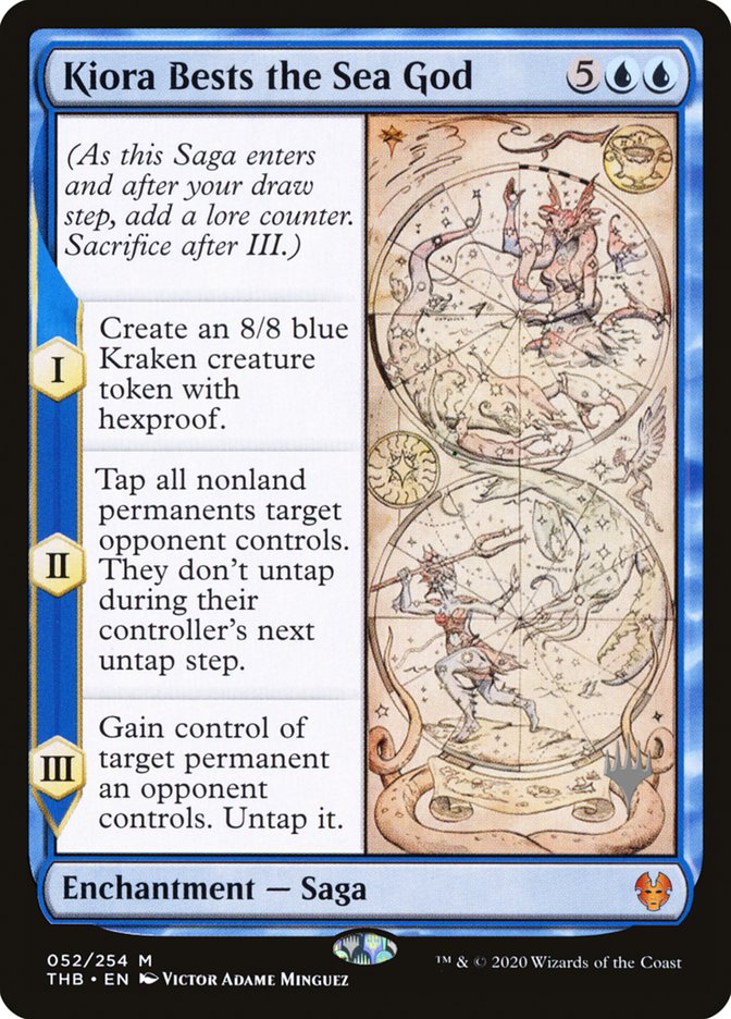 Kiora Bests the Sea God (Promo Pack) [Theros Beyond Death Promos] - Evolution TCG