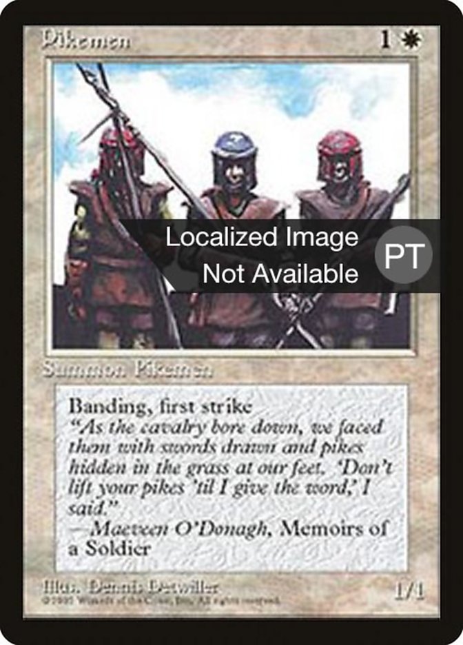 Pikemen [Fourth Edition (Foreign Black Border)] - Evolution TCG