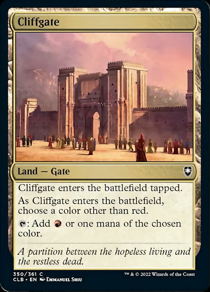 Cliffgate [Commander Legends: Battle for Baldur's Gate] - Evolution TCG