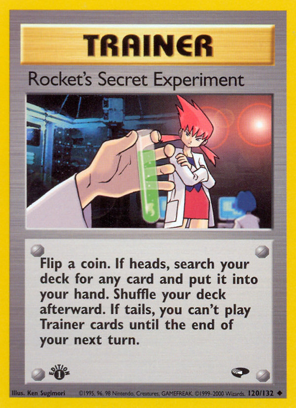 Rocket's Secret Experiment (120/132) [Gym Challenge 1st Edition] - Evolution TCG