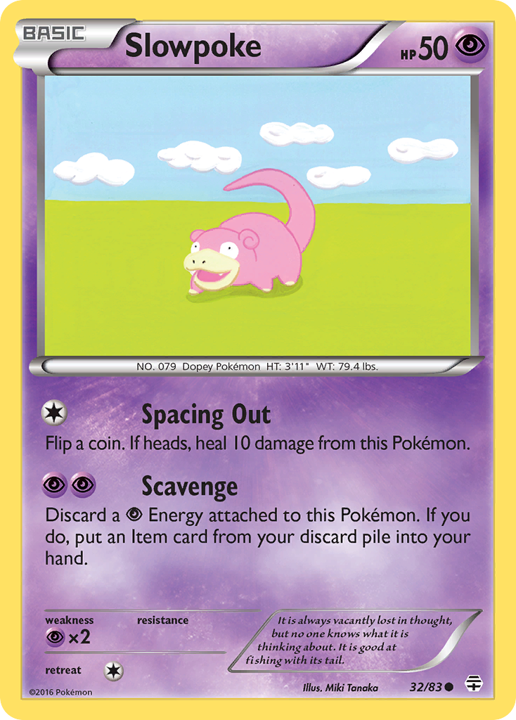 Slowpoke (32/83) [XY: Generations] - Evolution TCG