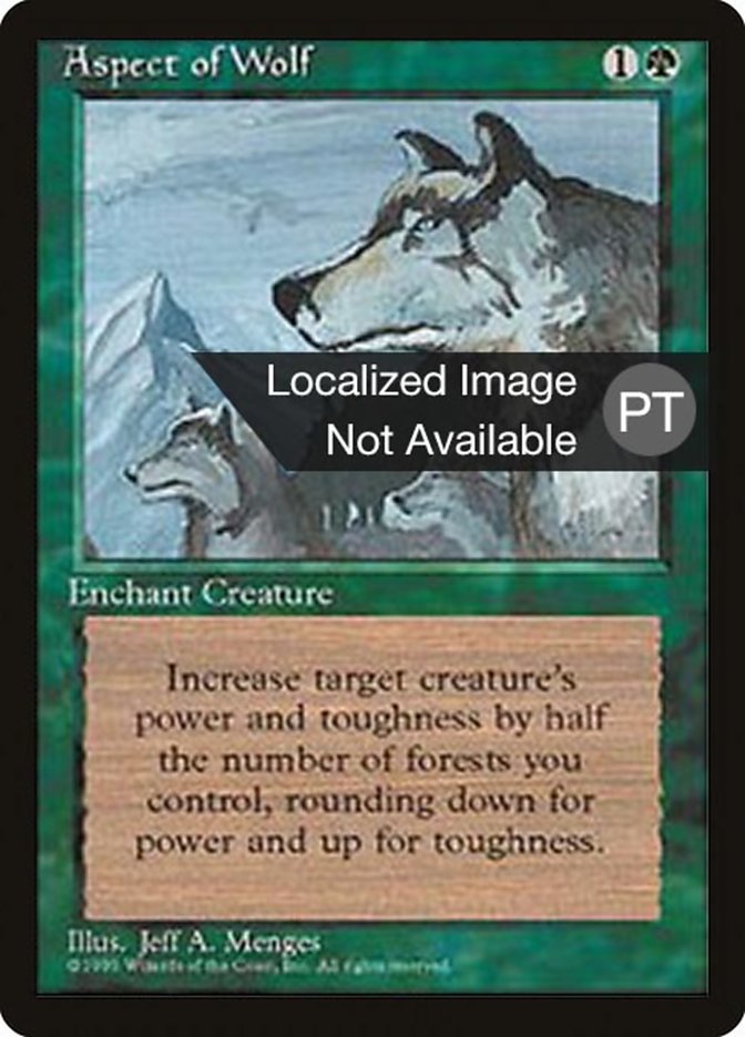 Aspect of Wolf [Fourth Edition (Foreign Black Border)] - Evolution TCG