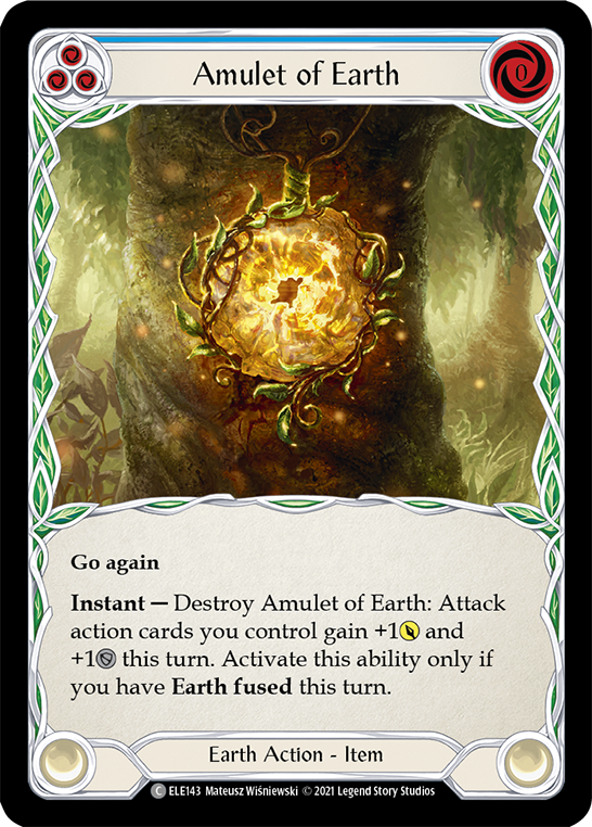Amulet of Earth [ELE143] (Tales of Aria)  1st Edition Normal - Evolution TCG
