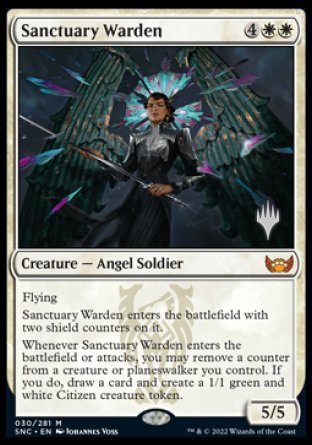 Sanctuary Warden (Promo Pack) [Streets of New Capenna Promos] - Evolution TCG