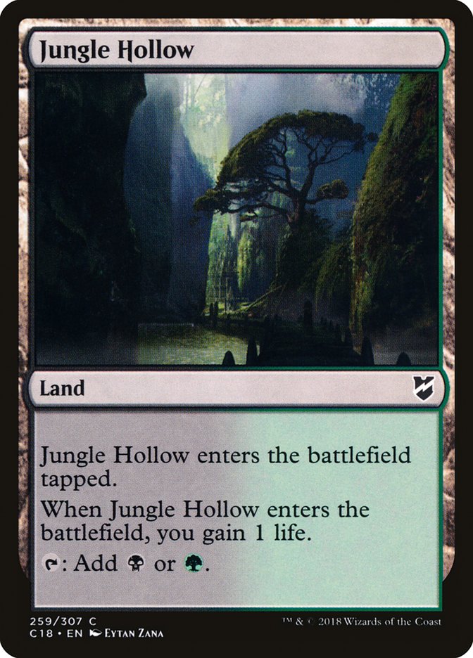 Jungle Hollow [Commander 2018] - Evolution TCG
