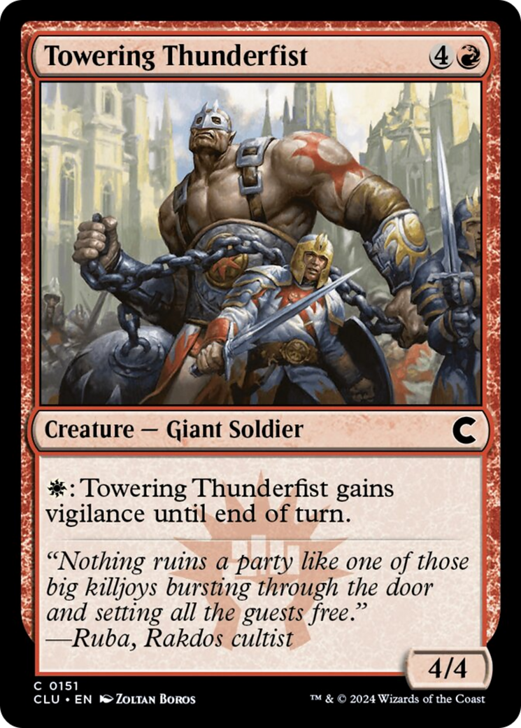 Towering Thunderfist [Ravnica: Clue Edition] - Evolution TCG