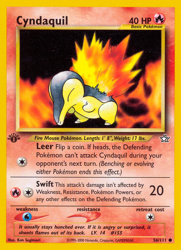 Cyndaquil (56/111) [Neo Genesis 1st Edition] - Evolution TCG