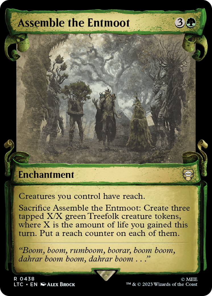 Assemble the Entmoot [The Lord of the Rings: Tales of Middle-Earth Commander Showcase Scrolls] - Evolution TCG