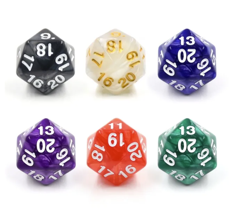 A&H Dice: D20 Countdown Dice - Evolution TCG