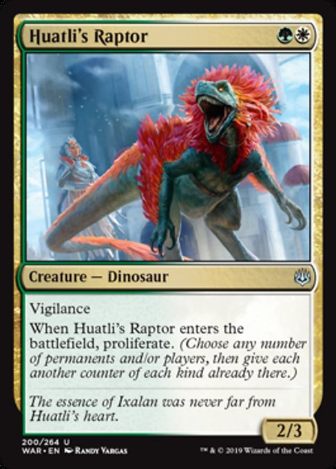 Huatli's Raptor [War of the Spark] - Evolution TCG