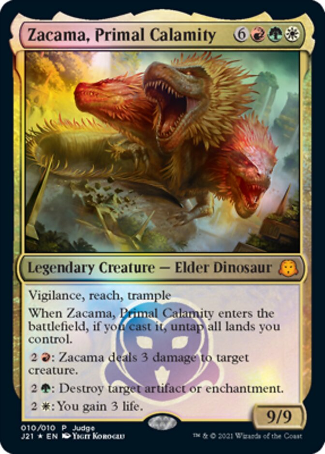 Zacama, Primal Calamity [Judge Gift Cards 2021] - Evolution TCG